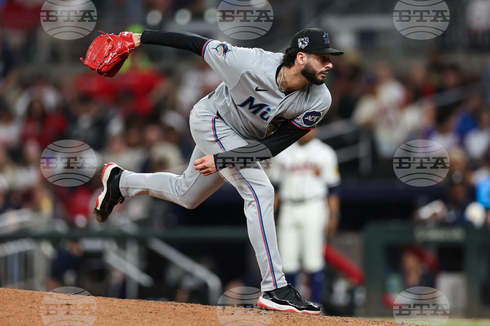 Marlins Braves Baseball