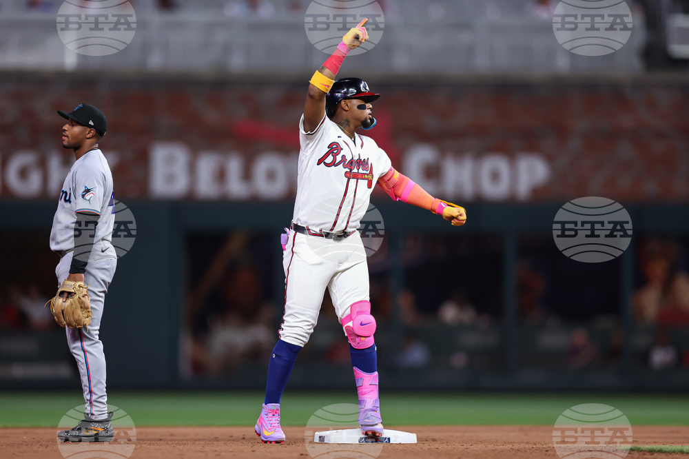 Marlins Braves Baseball