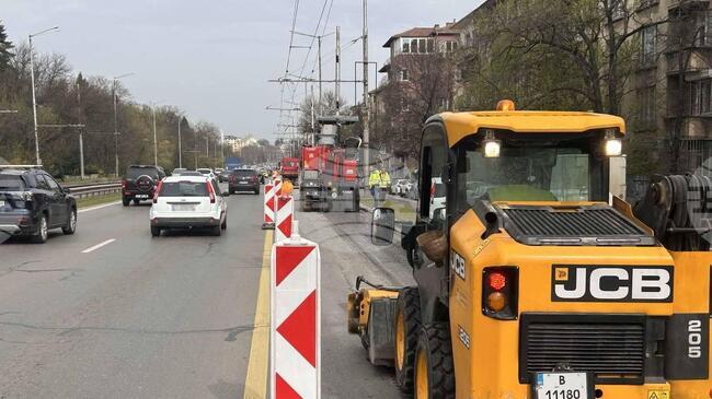 Столична община продължава ремонтните дейности по ключови пътни участъци, свързани с домакинството на Giro d’Italia