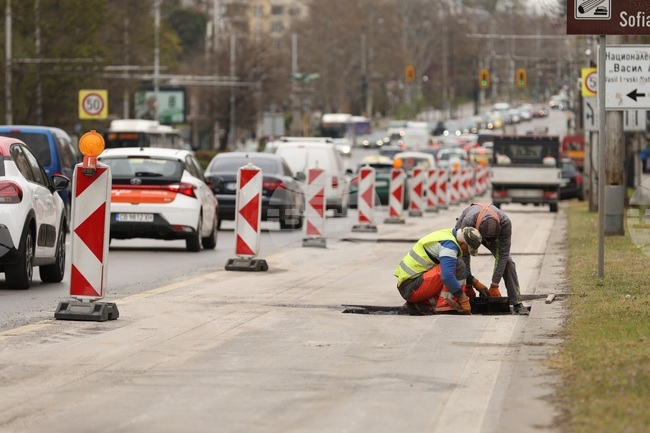 Цариградско шосе - ремонтни дейности