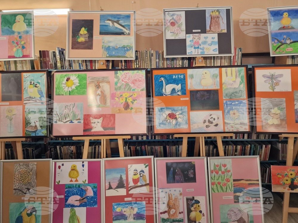 Самоков - Общинска библиотека - изложба на детски рисунки