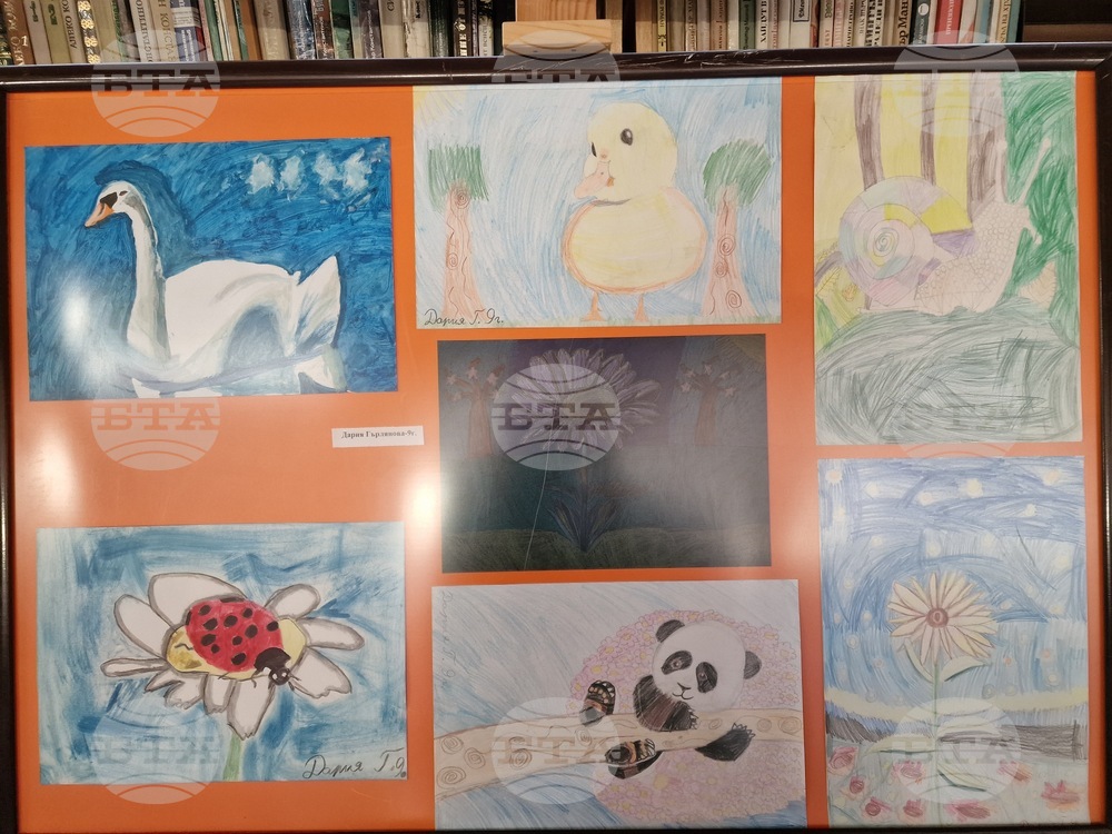 Самоков - Общинска библиотека - изложба на детски рисунки