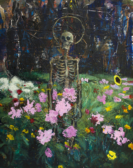 Художникът Стефан Петрунов изследва темите за смъртта и властта в изложбата си Paranoid