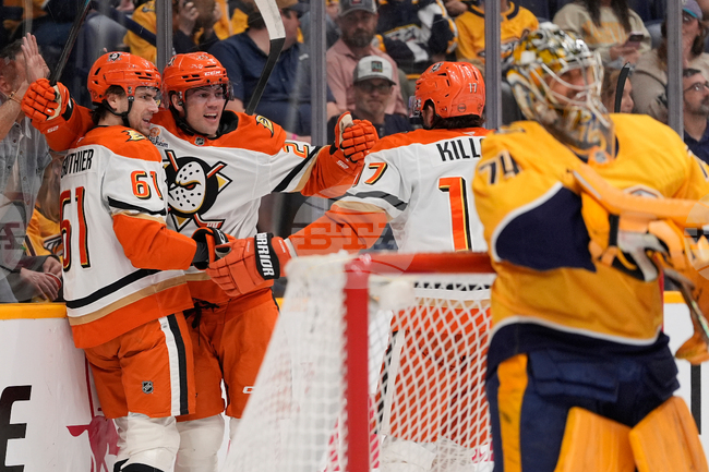 Ducks Predators Hockey