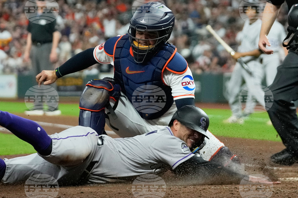 APTOPIX Rockies Astros Baseball