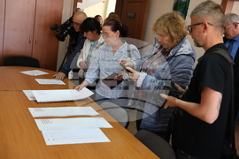 Благоевград - тактилни шаблони за гласуване - представяне