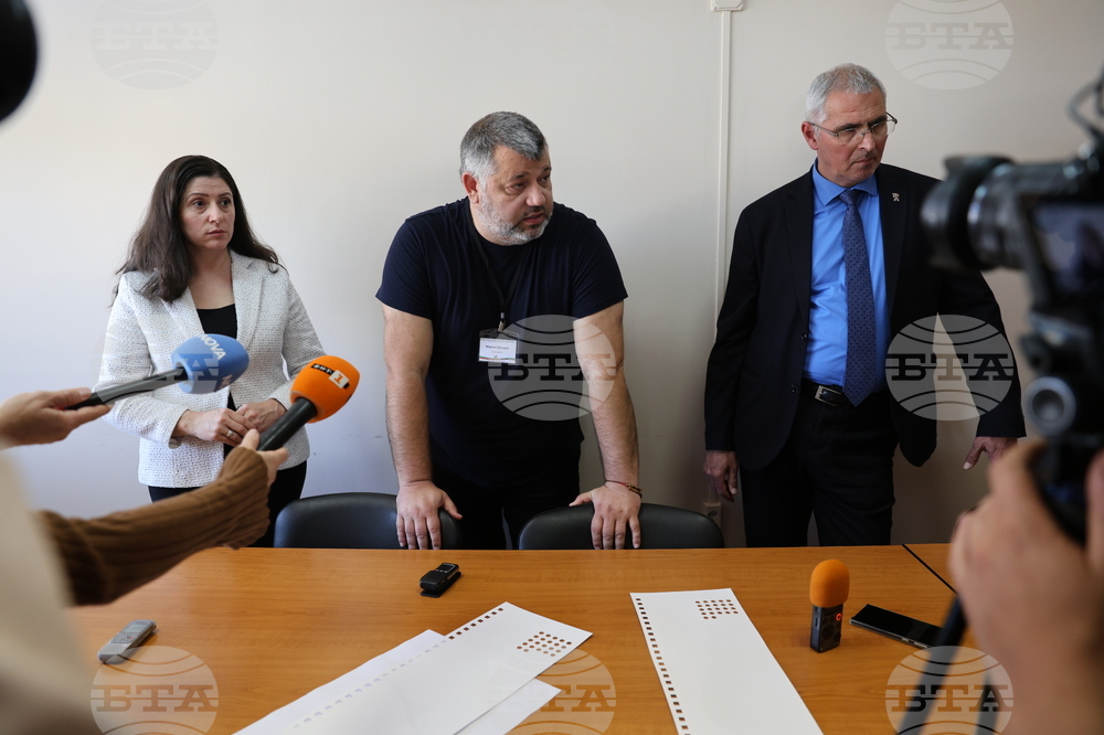 Благоевград - тактилни шаблони за гласуване - представяне