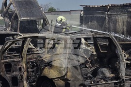 Пловдив - автоморга - пожар