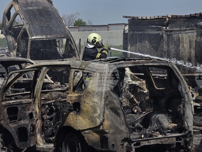 Пловдив - автоморга - пожар