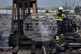 Пловдив - автоморга - пожар