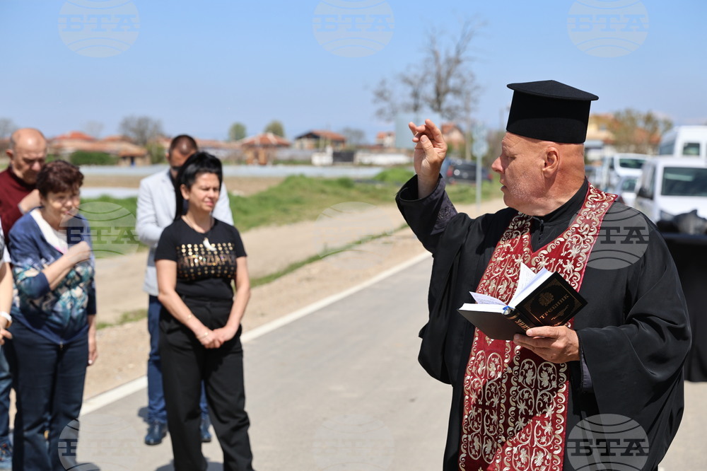 Село Маноле - пътен надлез - официална церемония