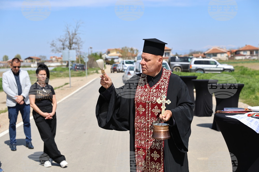 Село Маноле - пътен надлез - официална церемония