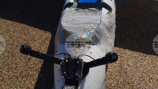 Дрон беше изхвърлен от морето на плажа при село Крапец, военнослужещи го унижощиха, съобщиха от Министерството на отбраната