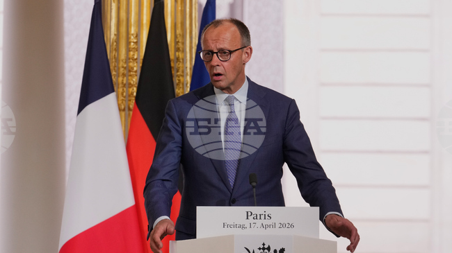 Войната с Иран не трябва да се превръща в стрес тест за НАТО, заяви германският канцлер след форума в Париж 