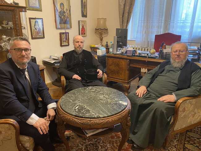 Областният управител Орлин Пенков и Русенският митрополит Негово Високопреосвещенство Наум разговаряха за ролята на църквата в съвременното общество