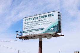 Billboards Near Major Veterans Affairs Clinics Offer Reproductive Health Support for Veterans