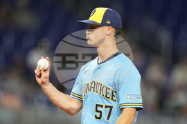 Brewers Marlins Baseball