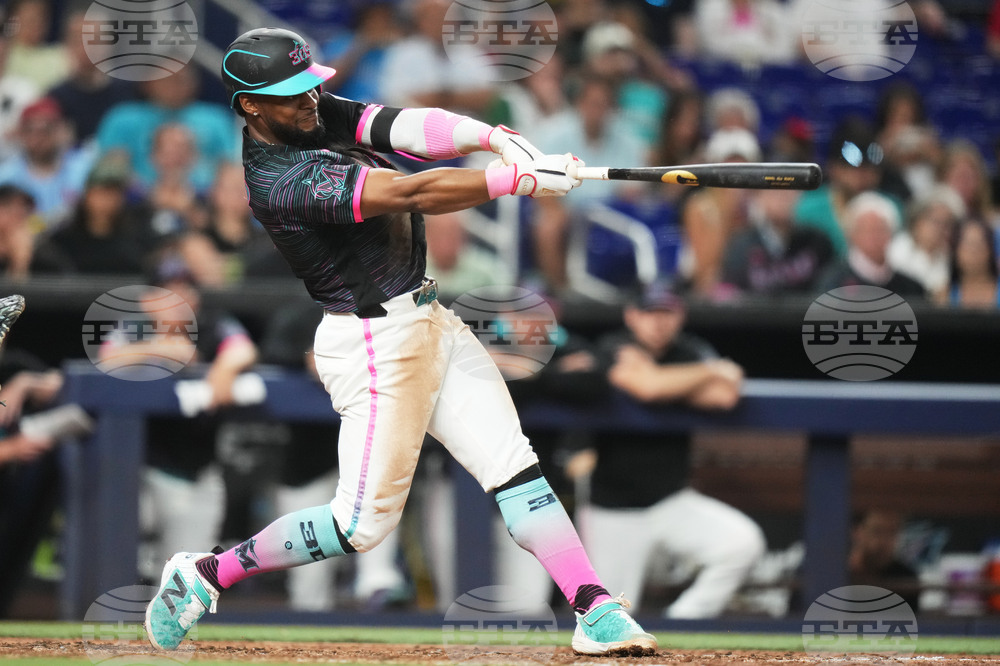 Brewers Marlins Baseball