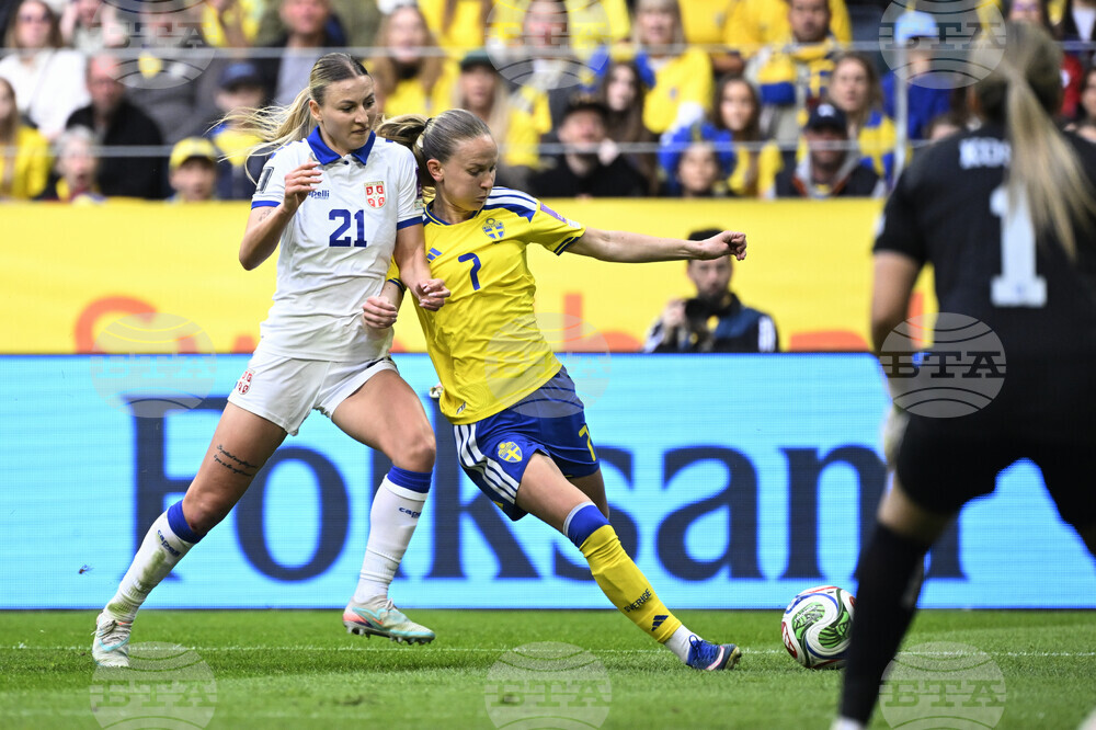 Sweden Serbia Women's WCup Soccer