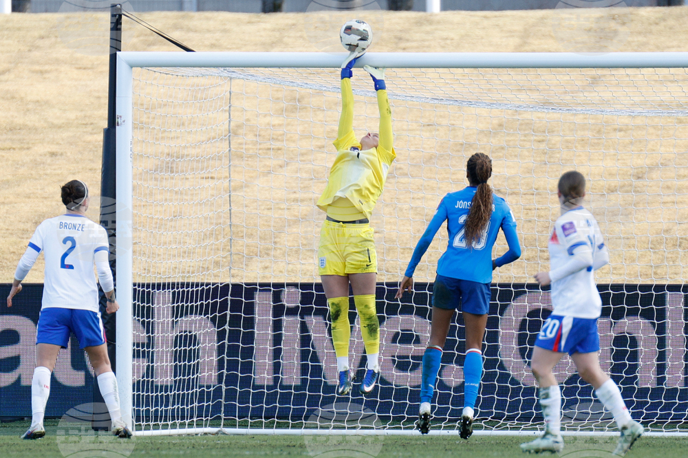 Iceland England Women's WCup Soccer