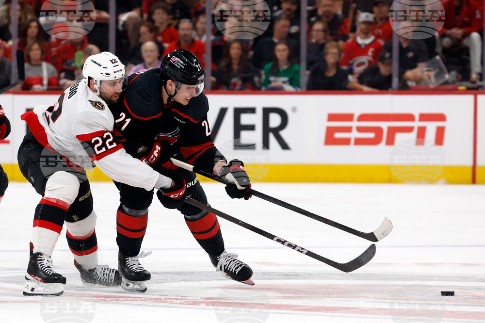 Senators Hurricanes Hockey