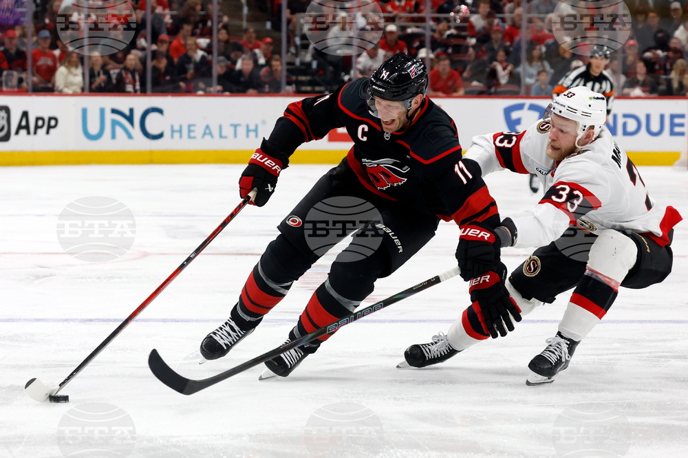 Senators Hurricanes Hockey