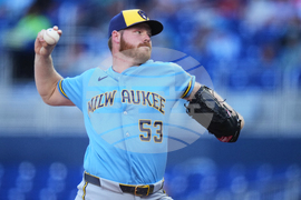Brewers Marlins Baseball