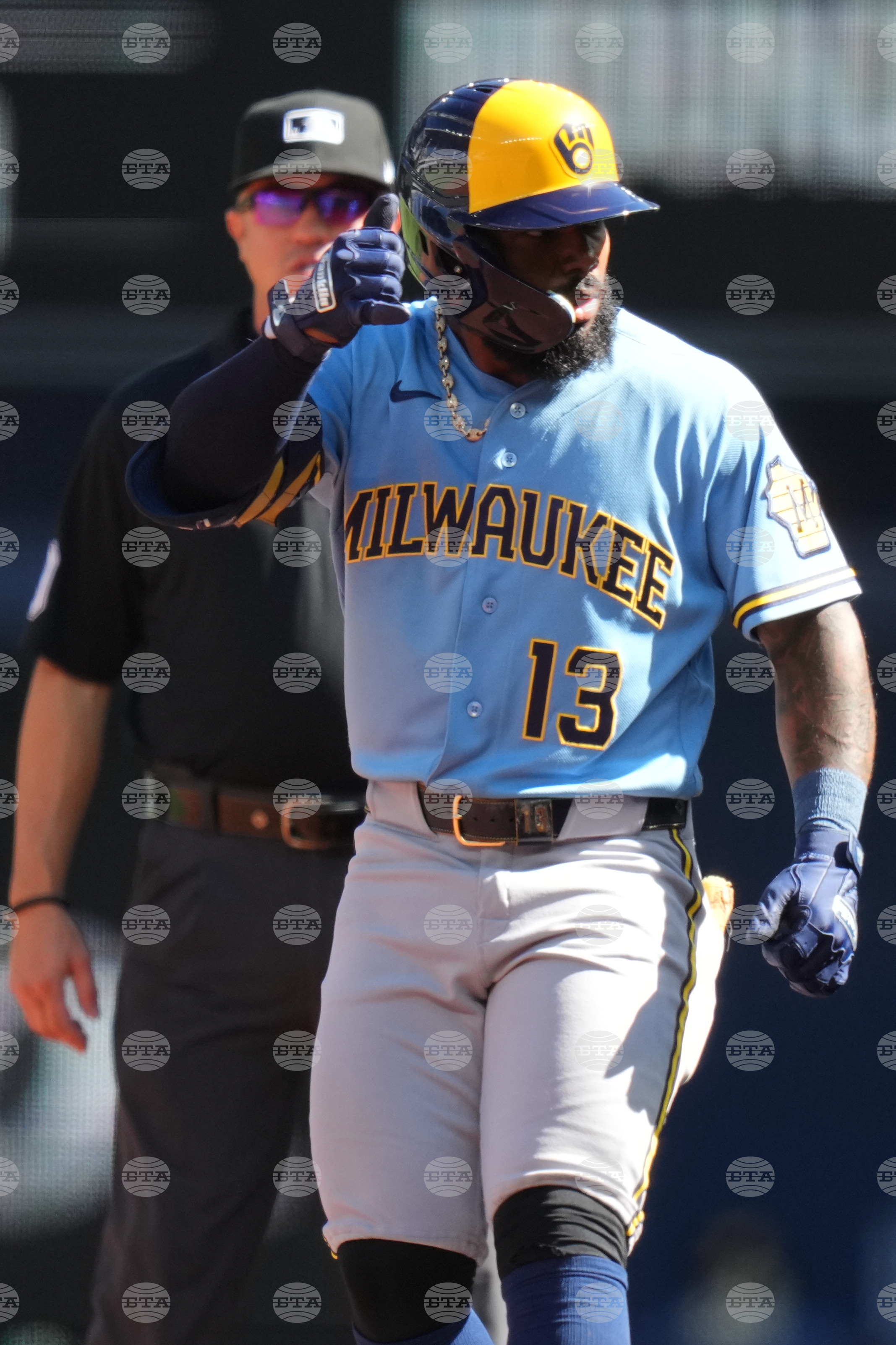 Brewers Marlins Baseball