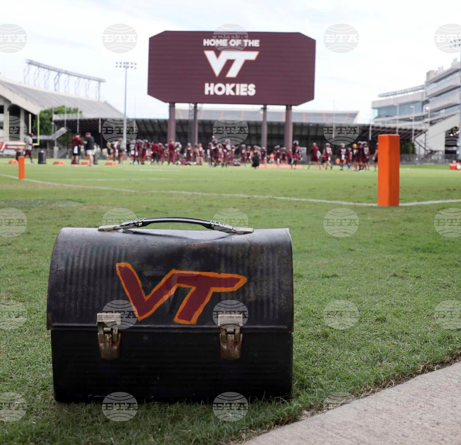 Virginia Tech Skydiver Crash Football