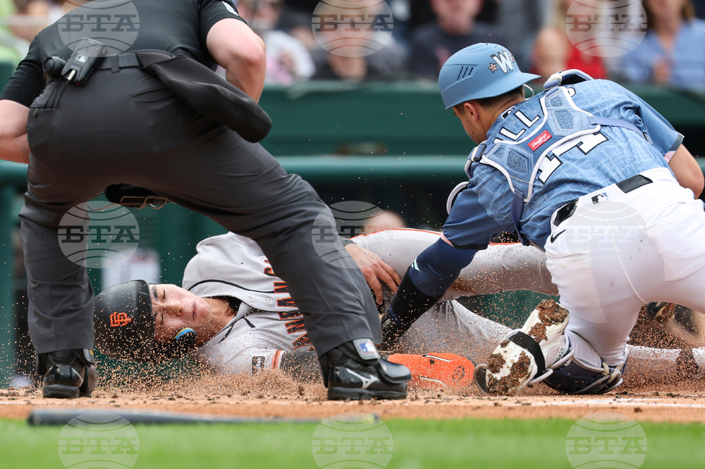 APTOPIX Giants Nationals Baseball