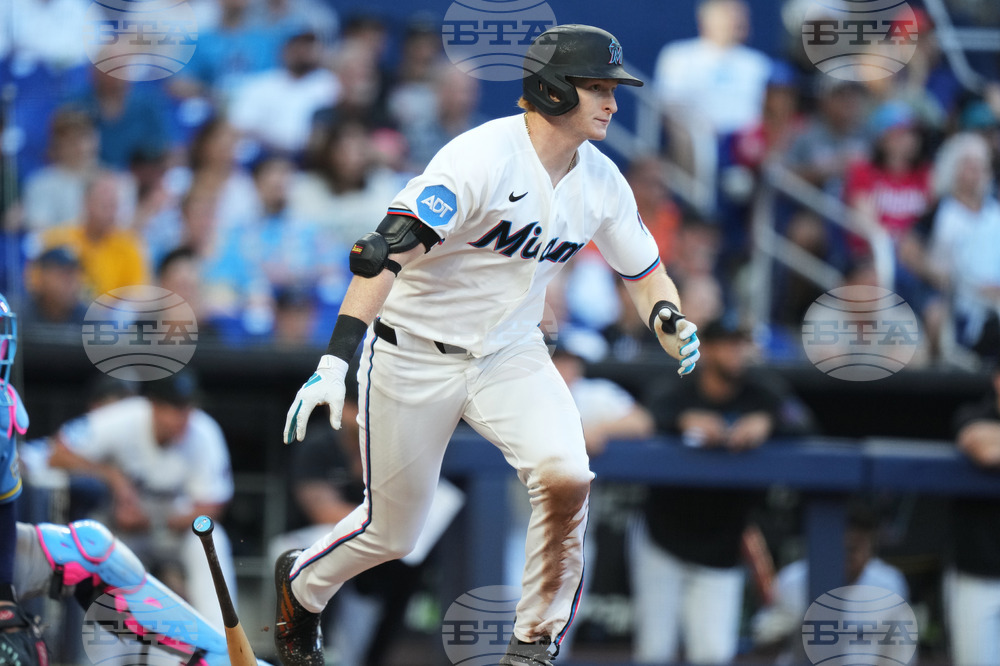 Brewers Marlins Baseball