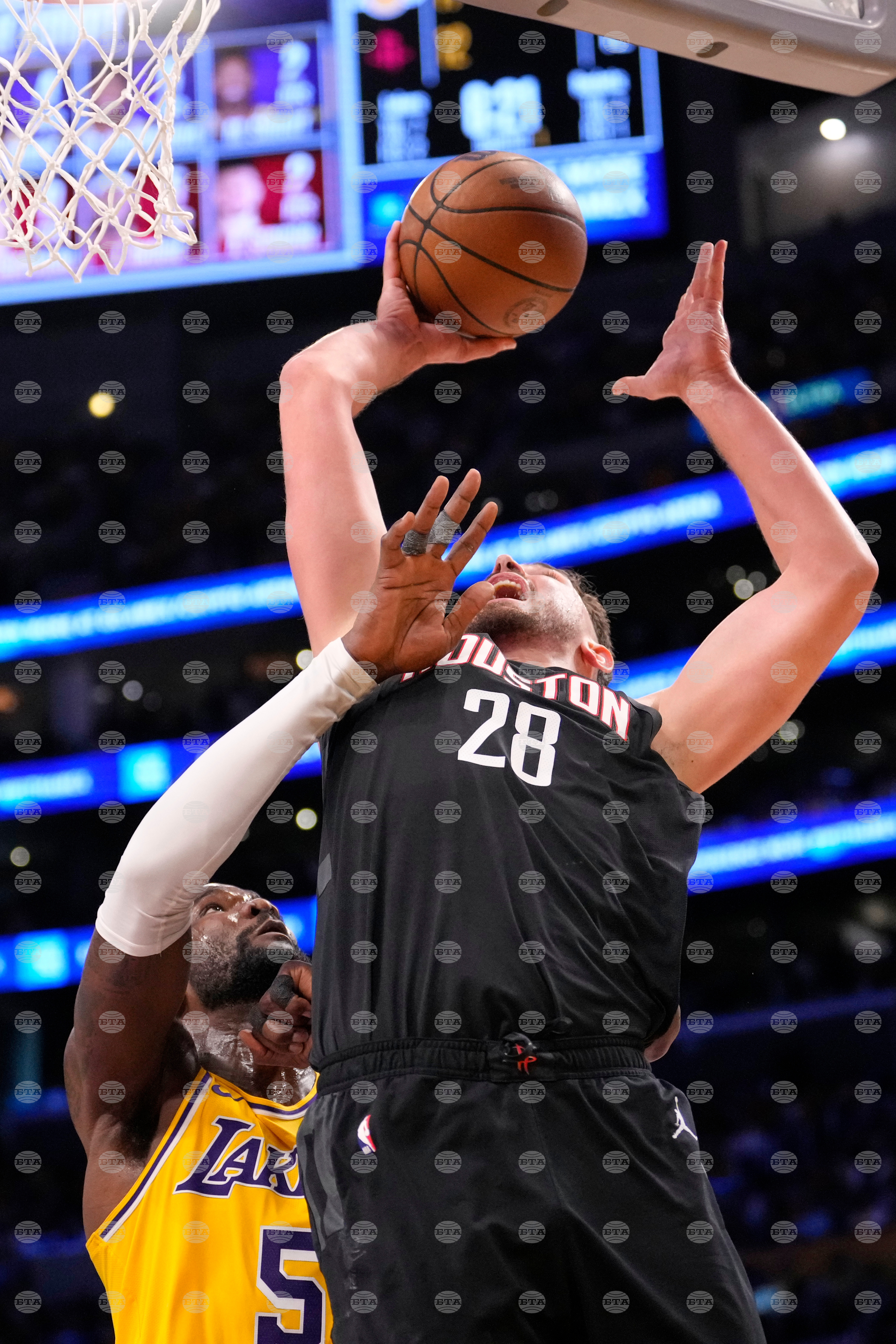 Rockets Lakers Basketball