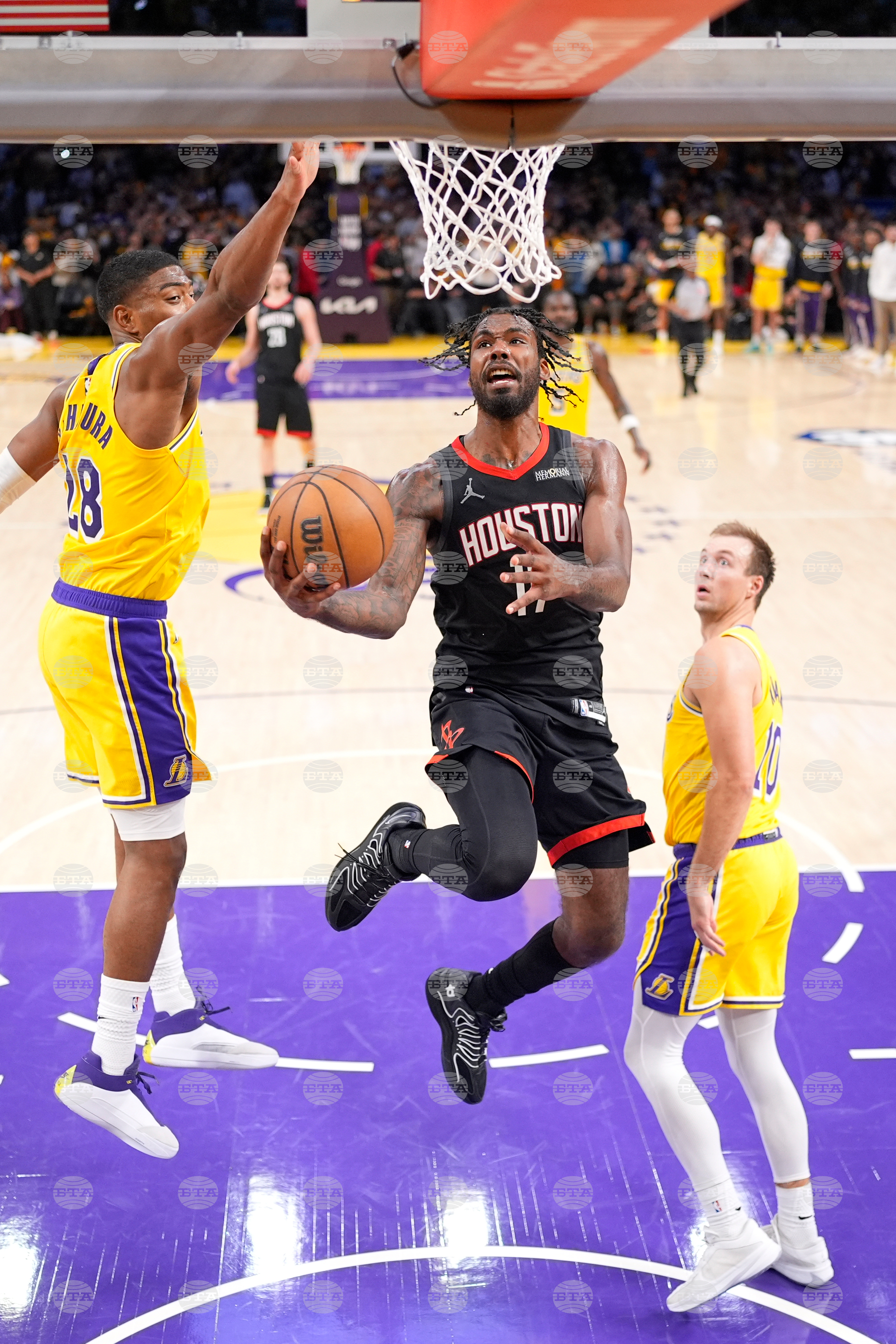 Rockets Lakers Basketball