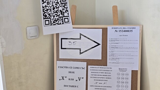 Изборният ден в област Плевен приключи, съобщиха от РИК
