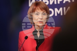 Централна избирателна комисия - избори - брифинг - Росица Матева