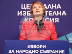 Централна избирателна комисия - избори - брифинг - Росица Матева