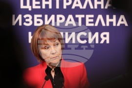 Централна избирателна комисия - избори - брифинг - Росица Матева