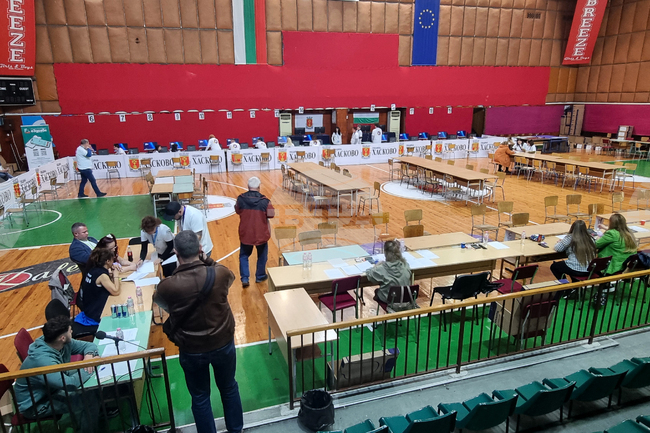 Хасково - парламентарни избори - изборни книжа - предаване