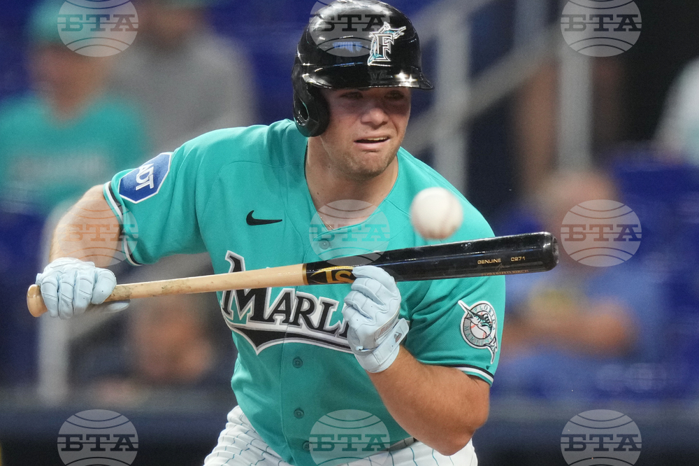 Brewers Marlins Baseball