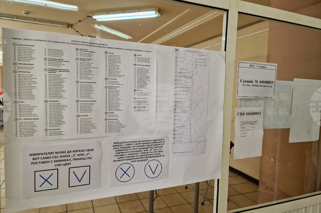 Какво е разпределението на мандатите в 4 МИР - Велико Търново след проведените парламентарни избори
