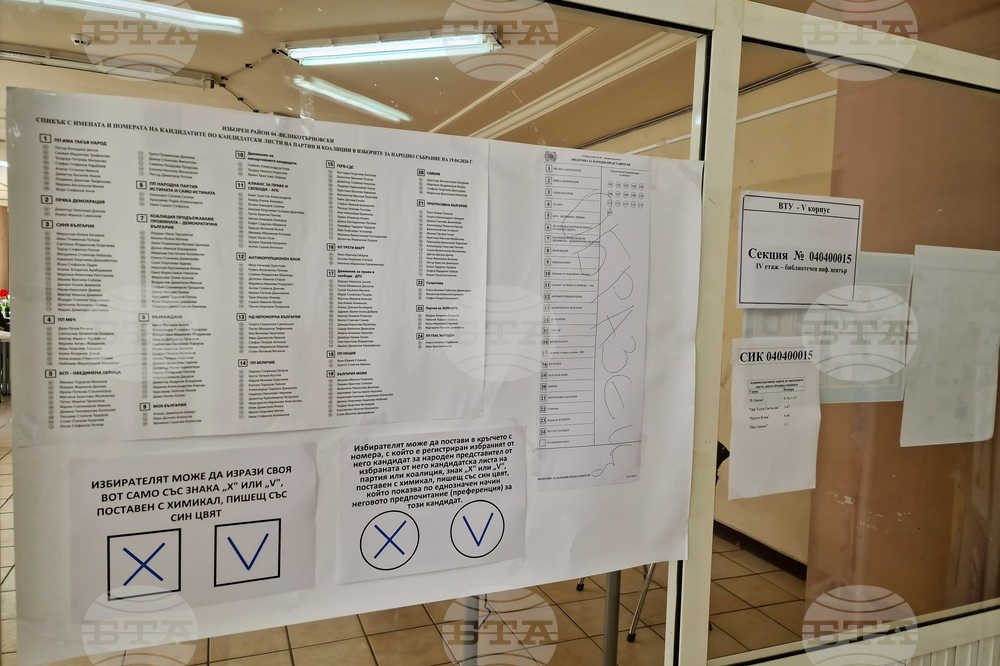 Велико Търново - предсрочни парламентарни избори - приемане на протоколите от избирателните комисии в РИК