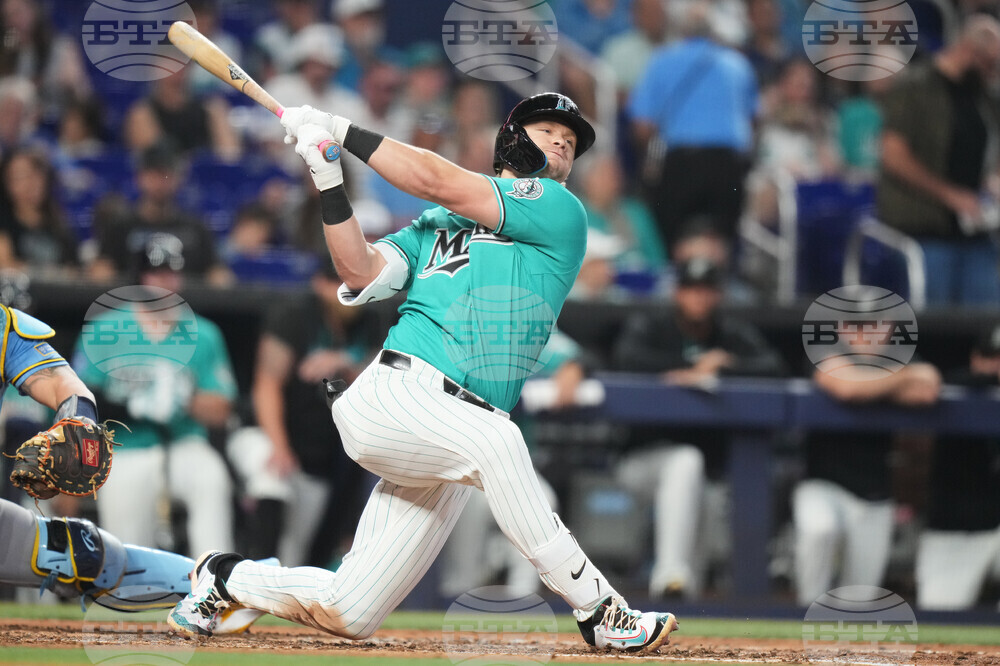 Brewers Marlins Baseball