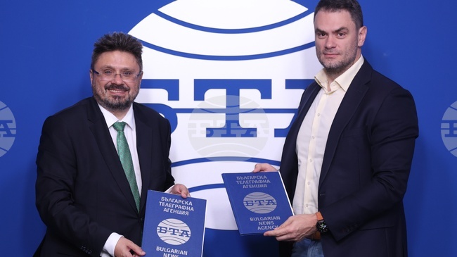 Българската телеграфна агенция и Българската работодателска асоциация иновативни технологии сключиха договор за дългосрочно сътрудничество