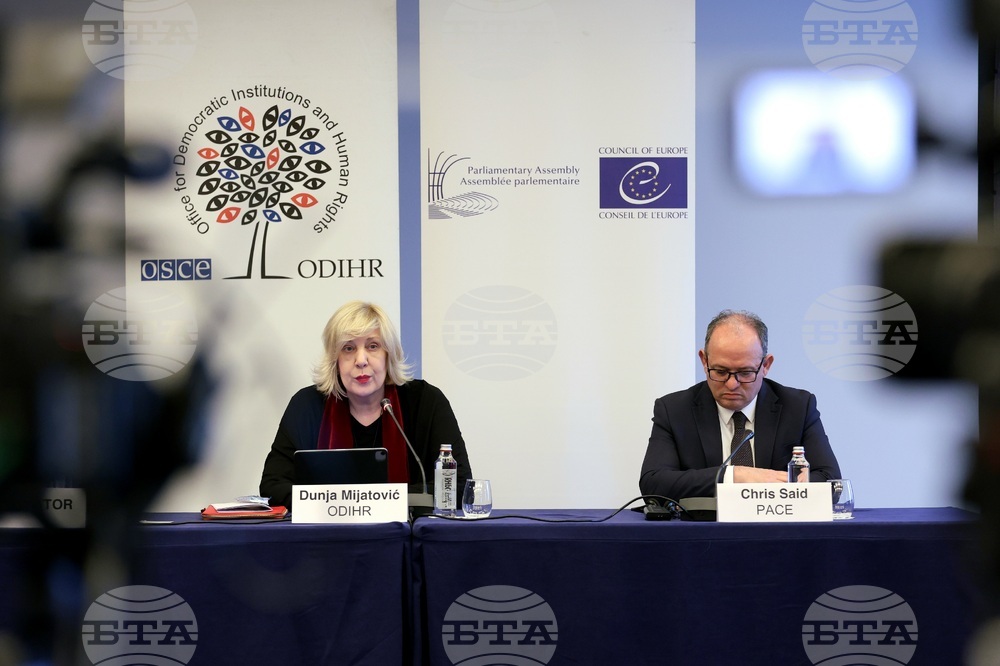 Международни наблюдатели - парламентарни избори - пресконференция