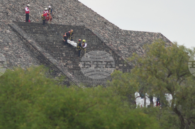 APTOPIX Mexico Teotihuacan Shooting