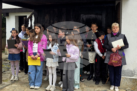 Благоевград - 150 години от Априлското въстание - възстановка с ученици