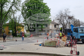 Търговище - нов светофар - изграждане