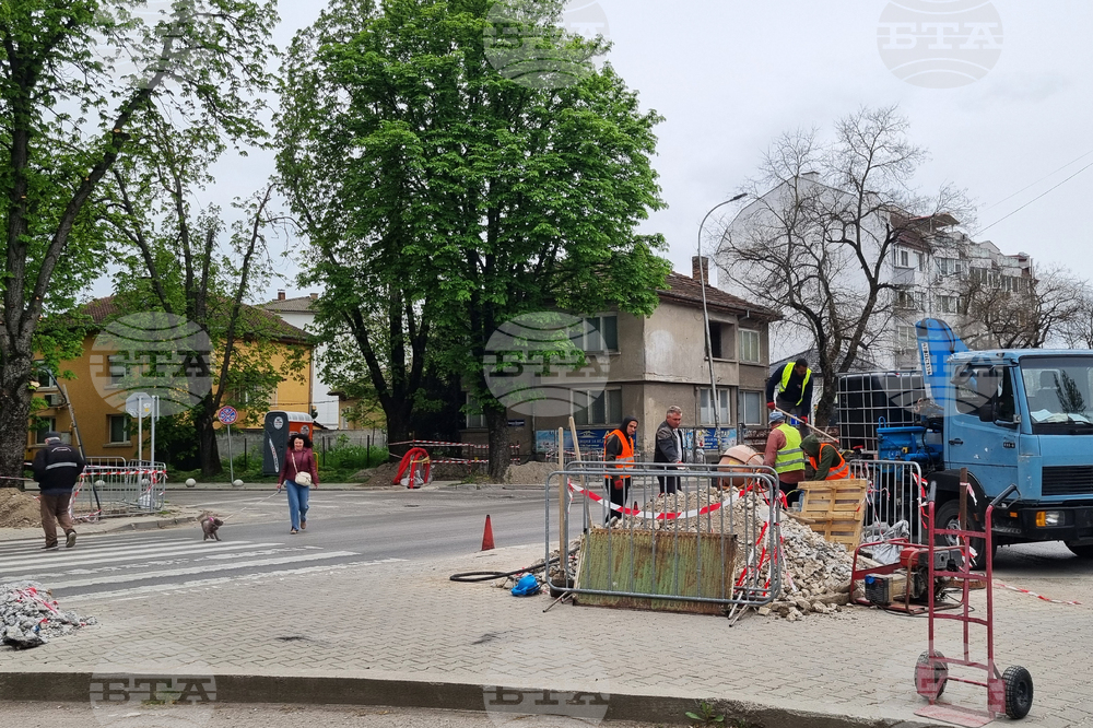 Търговище - нов светофар - изграждане