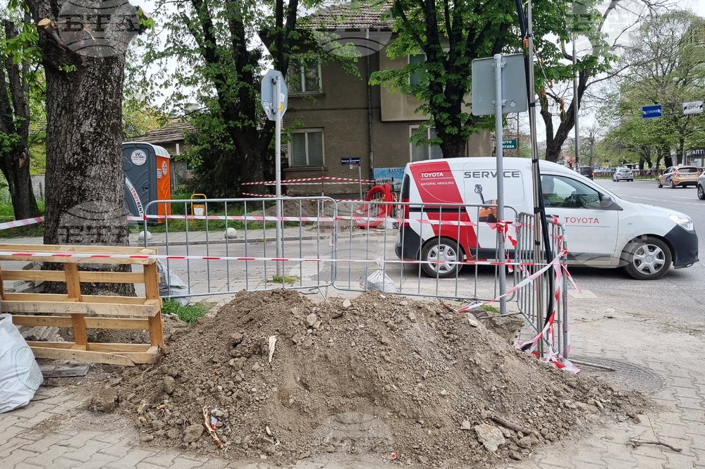 Търговище - нов светофар - изграждане