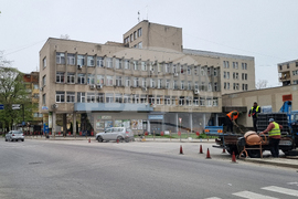 Търговище - нов светофар - изграждане